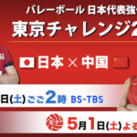 東京チャレンジ2021バレーボール日本代表強化試合動画フル無料視聴見逃し配信再放送はこちら！