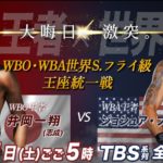 WBO・WBA世界スーパーフライ級王座統一戦 井岡一翔vsJ・フランコ動画視聴見逃し配信フル再放送はこちら！